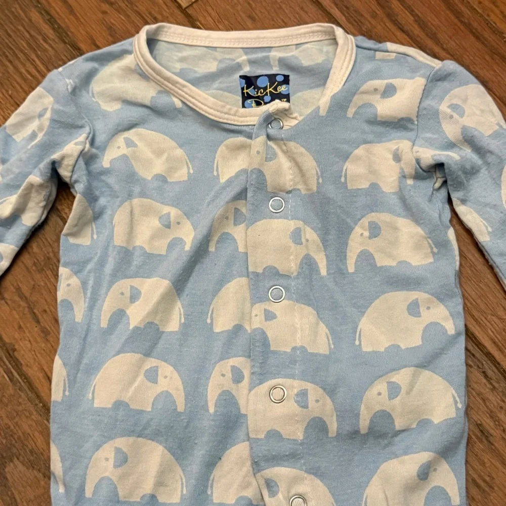 Kickee Pants Onesie with Elephants